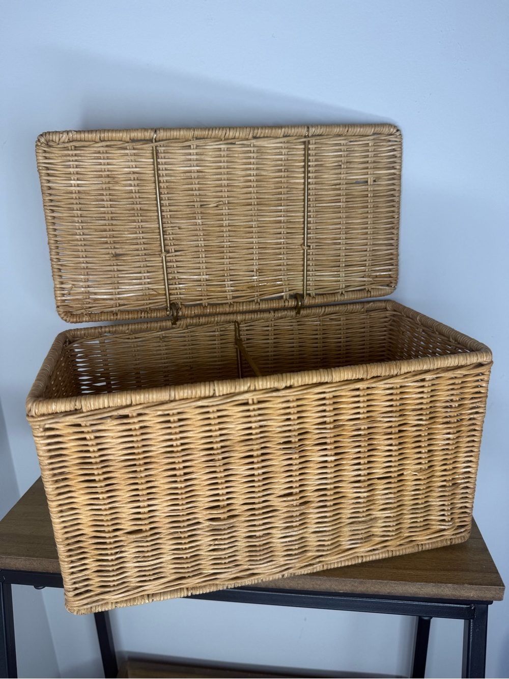 Wicker Toilet Paper Storage Basket - Natural Tan
